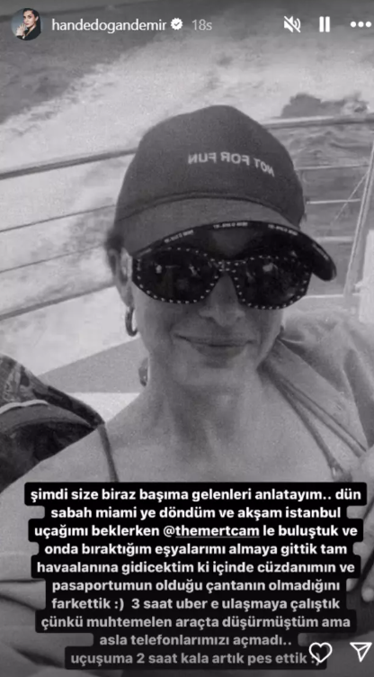 hande dogandemir dominik tatili sonrasi ucagini kacirdi